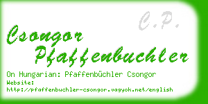 csongor pfaffenbuchler business card